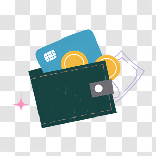 Money - Wallet With Money And Card Transparent PNG