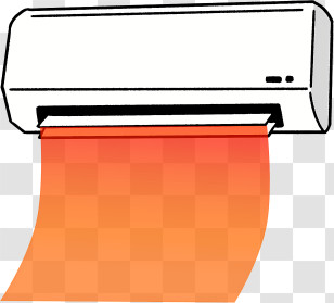 Air Conditioner - Air Conditioner In Heating Mode Illustration Transparent PNG