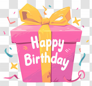 Birthday Gift - Birthday Gift Box Illustration Transparent PNG