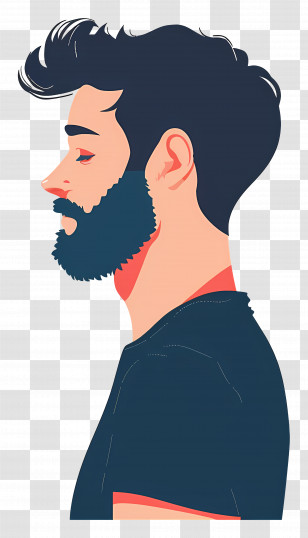 Sad Man - Bearded Man Transparent PNG