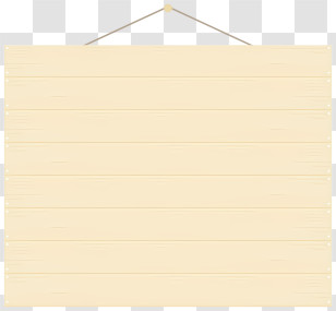 Hanging Board - Blank Wooden Sign Transparent PNG