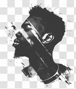 Head Silhouette - Abstract Portrait Illustration Transparent PNG