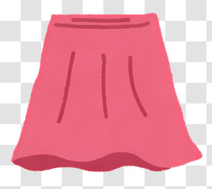 Life - Pink Pleated Skirt Transparent PNG