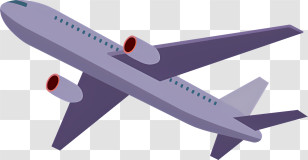 Icon - Cartoon Airplane Illustration Transparent PNG