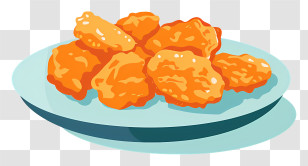 Chicken Nuggets - Delicious Fried Chicken Nuggets Transparent PNG