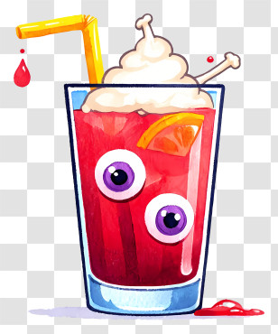 Halloween Drink - Funny Monster Drink Transparent PNG