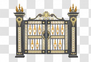 Fortified Gateway Door Gratis - Gate - Castle Entrance Transparent PNG