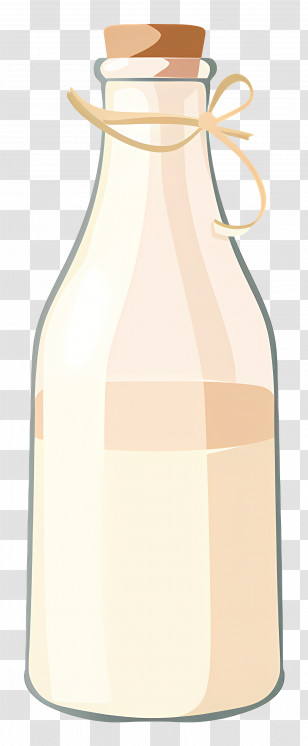 Milk Bottle - Milk Bottle With Cork Stopper Transparent PNG