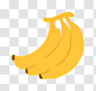 Banana - Bright And Fresh Bunch Of Bananas Illustration Transparent PNG