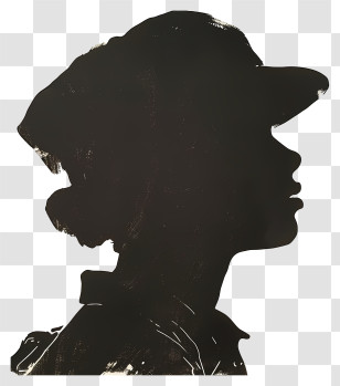 Soldier Silhouette - Silhouette Of A Person With A Hat Illustration Transparent PNG