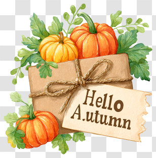 Hello Autumn - Hello Autumn Pumpkin Bundle Transparent PNG