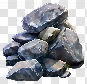Grey Stones - Pile Of Rocks Transparent PNG