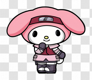 My Melody - Cartoon Character In Costume Transparent PNG