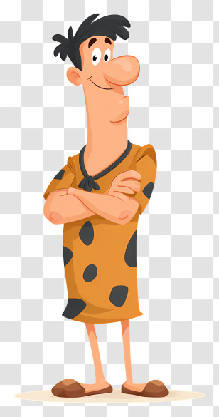 Flintstones - Cartoon Caveman Character Illustration Transparent PNG