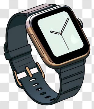 Digital Watch - Black Smartwatch Illustration Transparent PNG