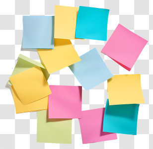 Post It Note - Colorful Sticky Notes For Office Or Study Transparent PNG