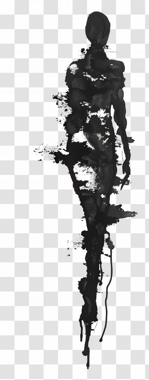 Standing Woman Silhouette - Abstract Silhouette Art Transparent PNG