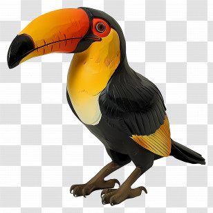 Toucan Bird - Vivid Toucan Bird Illustration Transparent PNG