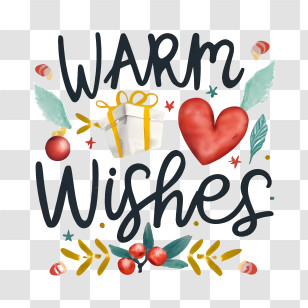 Warm Wishes - Warm Wishes Greeting Card Transparent PNG