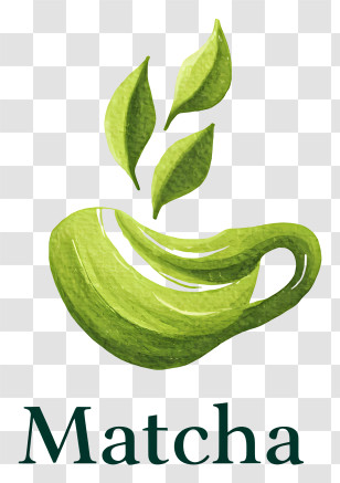 Matcha Tea Logo - Matcha Green Tea Logo Transparent PNG