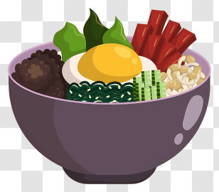 Thai Food - Bowl Of Mixed Food Transparent PNG