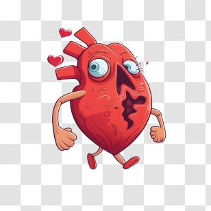 Cartoon Heart
 - Cute Red Heart Cartoon Illustration Transparent PNG