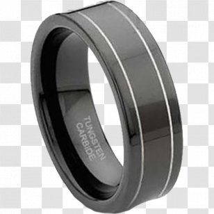 Ring Tungsten Carbide Metal Transparent PNG