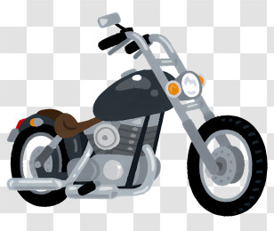 Bicycle - Black Motorcycle Illustration For Adventure Theme Transparent PNG