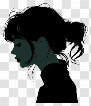 Girl - Woman Silhouette Art Transparent PNG
