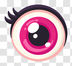 Kawaii Eyeball - Cartoon Eye Transparent PNG
