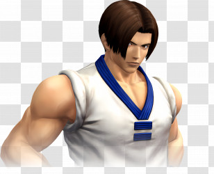 Kim Kaphwan - Focused Martial Artist In White Attire Transparent PNG