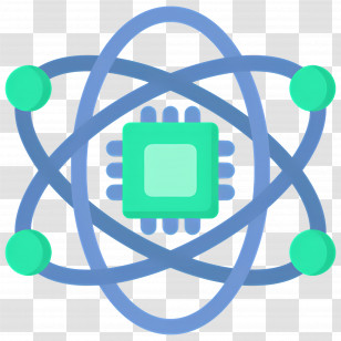 Artificial Intelligence - Chip And Atom Science Illustration Transparent PNG