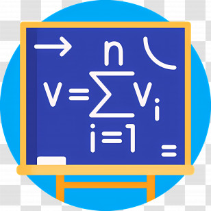 Formula - Math Blackboard With Equations Transparent PNG