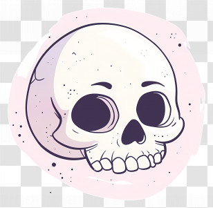 Skull - Cartoon Skull Illustration Transparent PNG