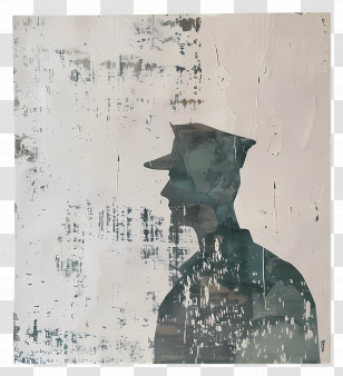 Soldier - Silhouette Of A Man In Profile Transparent PNG