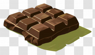 Chocolate Bar - Delicious Dark Chocolate Bar Illustration Transparent PNG