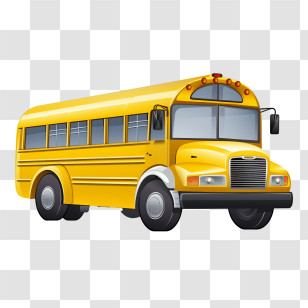 School Bus - Yellow School Bus For Student Transport Transparent PNG