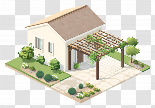 Pergola - Small Cute Doodle House Transparent PNG