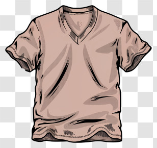 Cloth - Beige T-Shirt Illustration Transparent PNG