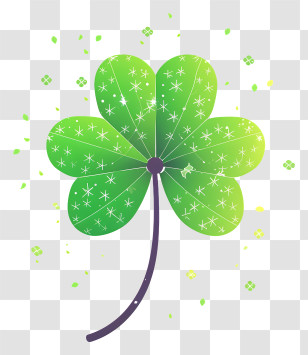 Clover - Lucky Four-Leaf Clover Transparent PNG