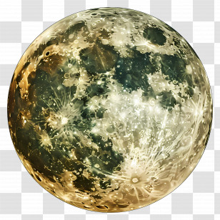 Full Moon - Realistic Image Of A Full Moon Transparent PNG