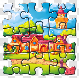 Puzzle - Colorful Jigsaw Puzzle Pieces Transparent PNG