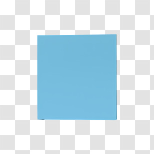 Post It Note - Blue Blank Note For Reminders Transparent PNG