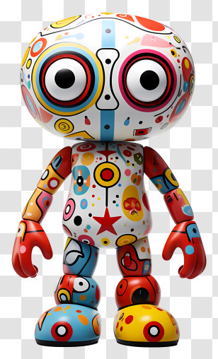 Cartoon Toy - Colorful And Creative Robot Cartoon Illustration Transparent PNG