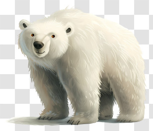 International Polar Bear Day - Polar Bear In Arctic Illustration Transparent PNG