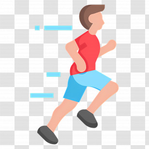 Running Man - Running Person Sporty Illustration Transparent PNG