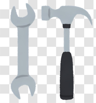 Tools Elements Hammer Plastic Handle Metal Handle Dark Metal Color Transparent PNG