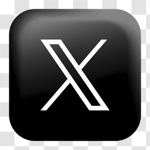 X Logo - Black X Symbol Transparent PNG