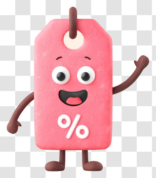 Pink Discount Price Tag - Cute Pink Discount Tag Transparent PNG