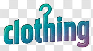 Clothing Logo - Clothing Stylized Typographic Logo Transparent PNG